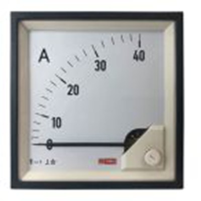 RS PRO,186-2461,交流 指针电流表 40 A, 1 %精度, 92 mm x 92 mm切面 动铁式