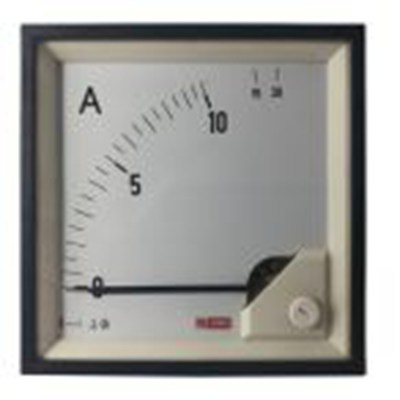 RS PRO,186-2464,交流 指针电流表 20 A, 1 %精度, 92 mm x 92 mm切面 动铁式