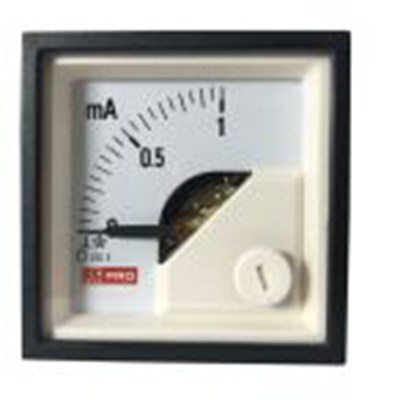 RS PRO,186-2474,直流 指针电流表 100 A, 1 %精度, 45 mm x 45 mm切面 动圈