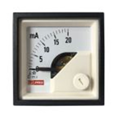 RS PRO,186-2475,直流 指针电流表 100 A, 1 %精度, 45 mm x 45 mm切面 动圈