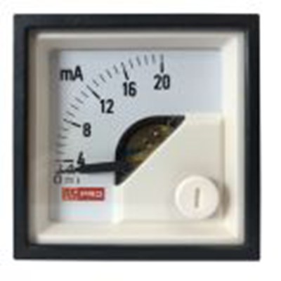 RS PRO,186-2476,直流 指针电流表 100 A, 1 %精度, 45 mm x 45 mm切面 动圈