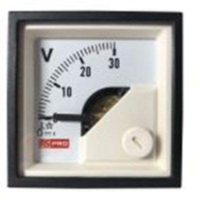 RS PRO,186-2483,直流 指针电压表 45 mm 45 mm切面