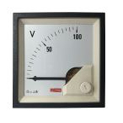 RS PRO,186-2498,直流 指针电流表, 1 %精度, 68 mm x 68 mm切面 动圈