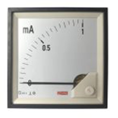 RS PRO,186-2500,直流 指针电流表 100 A, 1 %精度, 92 mm x 92 mm切面 动圈