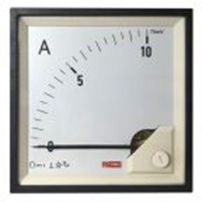 RS PRO,186-2503,直流 指针电流表, 1 %精度, 92 mm x 92 mm切面 动圈