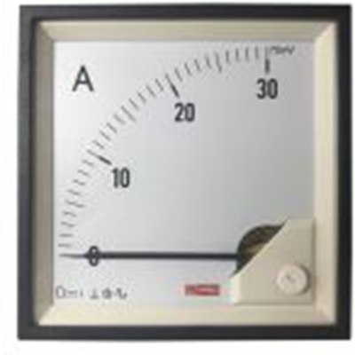 RS PRO,186-2504,直流 指针电流表, 1 %精度, 92 mm x 92 mm切面 动圈