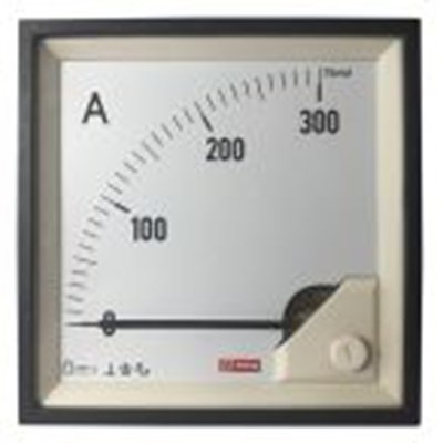 RS PRO,186-2506,直流 指针电流表 100 A, 1 %精度, 92 mm x 92 mm切面 动圈