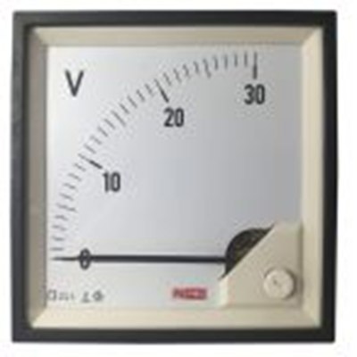 RS PRO,186-2509,直流 指针电流表 100 A, 1 %精度, 92 mm x 92 mm切面 动圈