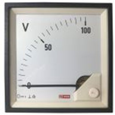 RS PRO,186-2511,直流 指针电压表 92 mm 92 mm切面