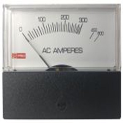 RS PRO,186-2523,交流 指针电流表 1000 A, ±1.5 %精度, 74 mm x 76 mm切面 高扭矩枢轴与宝石轴承移动线圈及移动铁心