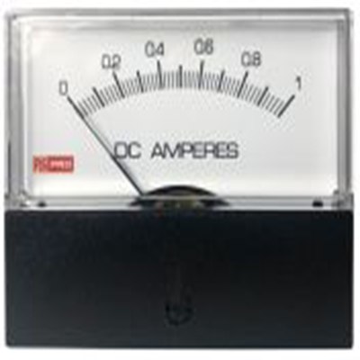 RS PRO,186-2527,直流 指针电流表, ±1.5 %精度, 74 mm x 76 mm切面 高扭矩枢轴与宝石轴承移动线圈及移动铁心