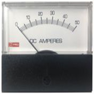 RS PRO,186-2530,直流 指针电流表, ±1.5 %精度, 74 mm x 76 mm切面 高扭矩枢轴与宝石轴承移动线圈及移动铁心