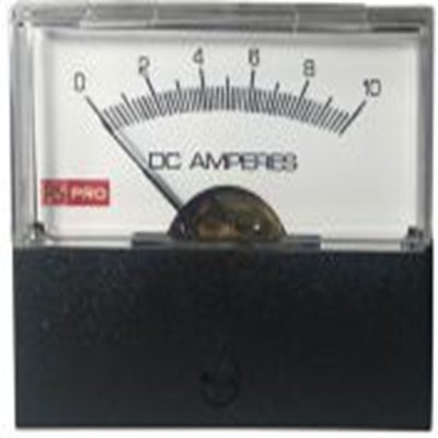 RS PRO,186-2537,直流 指针电流表 50 A, ±1.5 %精度, 44 mm x 57 mm切面 高扭矩枢轴与宝石轴承移动线圈及移动铁心