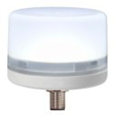 RS PRO,199-9730,常亮LED警示灯, 24 V 直流, 白色透镜, 白色外壳, Φ70mm底座, 73mm, IP66