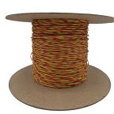 RS PRO,200-0622,K型热电偶导线, 耐高温玻璃纤维绝缘, 100m长, 最高+700°C, 无屏蔽, 双绞线