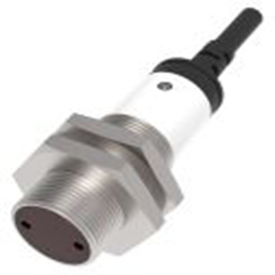 RS PRO,204-3997,对射型光电传感器, 圆柱形, 可检测20 m, 2 m电缆连接, NPN NO/NC输出, 红外 LED光源, 螺钉螺母