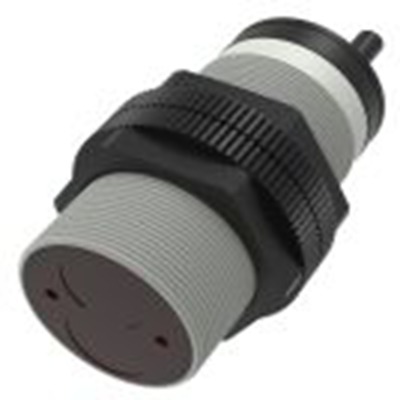 RS PRO,204-4011,对射型光电传感器, 圆柱形, 可检测20 m, 2 m电缆连接, NPN NO+NC输出, 红外 LED光源, 螺钉螺母