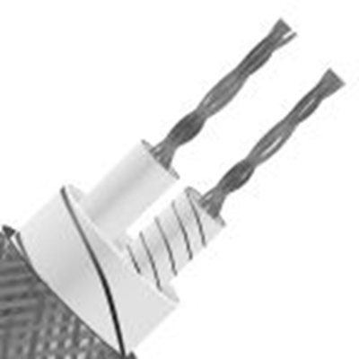 RS PRO,236-3937,J型热电偶导线, 玻璃纤维绝缘, 25m长, 最高+350°C, 无屏蔽, 扁平双绞线