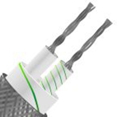 RS PRO,827-5861,K型热电偶导线, 玻璃纤维绝缘, 100m长, 最高+350°C, 无屏蔽, 扁平双绞线