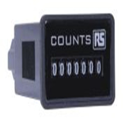 RS PRO,896-7037,脉冲计数器, 7位数字, 12 V 直流电源, 面板安装, 切面36.8 x 24.1 mm