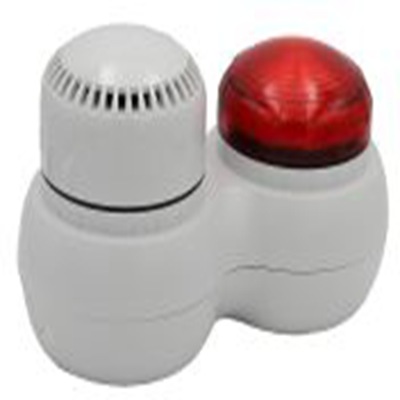RS PRO,142-128,声光报警器, 24V 交流/V 直流电源, 1米外105dB, IP66, 红色灯罩
