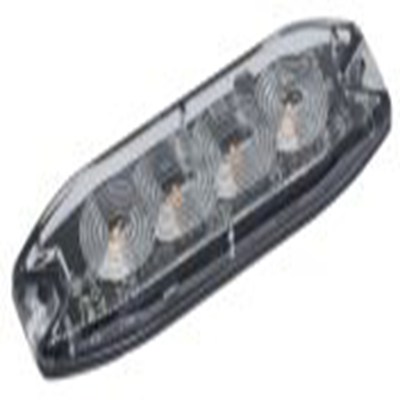 RS PRO,331-000,闪光警示灯, 10 → 30V, 透明透镜, 98mm x 31mm底座, IP69K