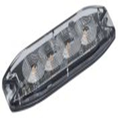 RS PRO,331-001,闪光警示灯, 10 → 30V, 透明透镜, 98mm x 31mm底座, IP69K