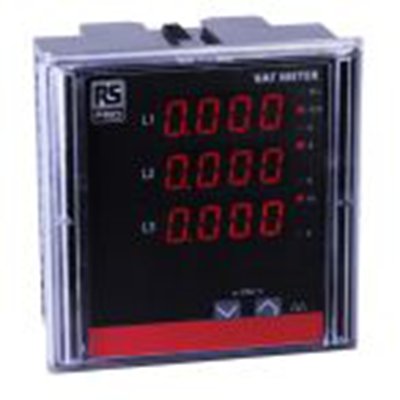 RS PRO,179-7572,3相 数字 能量计, 数字显示, 4位数字 90 mm 90 mm, 系列