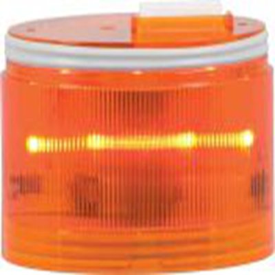 RS PRO,190-2818,LED闪灯元件, 24 V 交流/直流，240 V 交流电源, Φ70mm底座, 琥珀色透镜