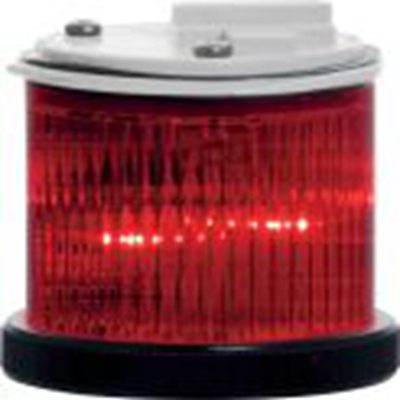 RS PRO,190-2840,LED警示灯, 24 V 交流/直流电源, Φ55mm底座, 红色透镜