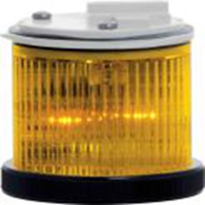 RS PRO,190-2842,LED警示灯, 24 V 交流/直流电源, Φ55mm底座, 黄色透镜