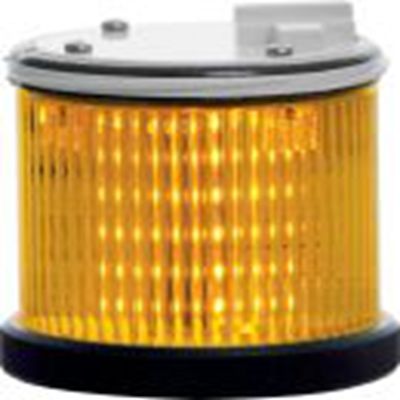 RS PRO,190-2876,LED稳定光元件, 24 V 交流/直流电源, Φ75mm底座, 黄色透镜