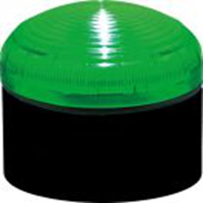 RS PRO,220-4978,闪光警示灯, 12 → 24 v, 绿色透镜, 黑色外壳, Φ92mm底座, IP66