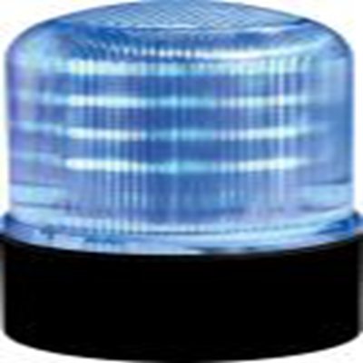 RS PRO,220-4984,闪光警示灯, 120 → 240 v, 蓝色透镜, 黑色外壳, Φ92mm底座, IP66