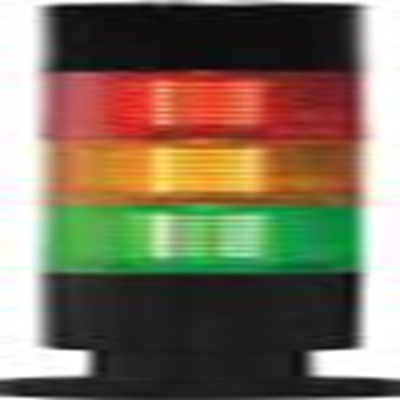 RS PRO,220-5036,LED多层警示灯, 3个发光元件, 24 V电源, Φ45mm底座, 131mm高, 带蜂鸣器, IP54