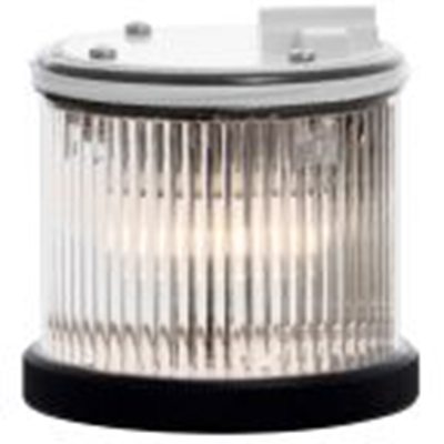 RS PRO,222-2431,BA 15d灯光模块, 12/240 v 交流 / 直流电源, Φ75mm底座, 透明透镜