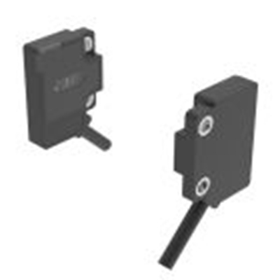 RS PRO,254-3743,对射型光电传感器, 矩形, 可检测50 cm, 2 m PVC 电缆连接, PNP NC输出, 红光光源