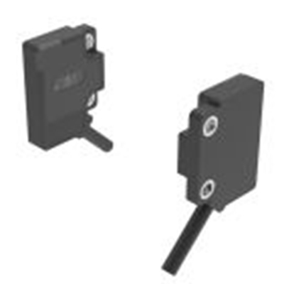 RS PRO,254-3745,对射型光电传感器, 矩形, 可检测50 cm, 2 m PVC 电缆连接, PNP NO输出, 红光光源