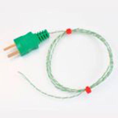 RS PRO,262-3202,K型外露结点热电偶, 探头Φ1/0.3mm x 3m, 可测+260°C, 线长3m, 整体浇铸插入式微型插头接端, PFA探头