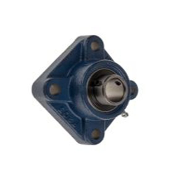 RS PRO,261-2700,法兰轴承单元, 25.4 mm内径, 21 mm, UCF205-16 x 9.5 mm x 14.6 mm, 4安装孔, 钢制