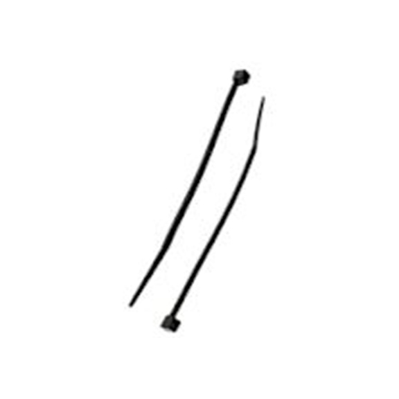 RS PRO,233-499,尼龙 66 电缆扎带, 不易松脱, 阻燃, 黑色, 100 mm长x2.5 mm宽, 78.4N拉伸强度