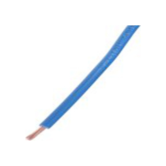 RS PRO,361-793,蓝色 单芯 架空电缆, 1.5 mm², 100 m长 30/0.25 mm, 15 AWG 聚氯乙烯, 750 V, 最高70 °C, H07V-K系列