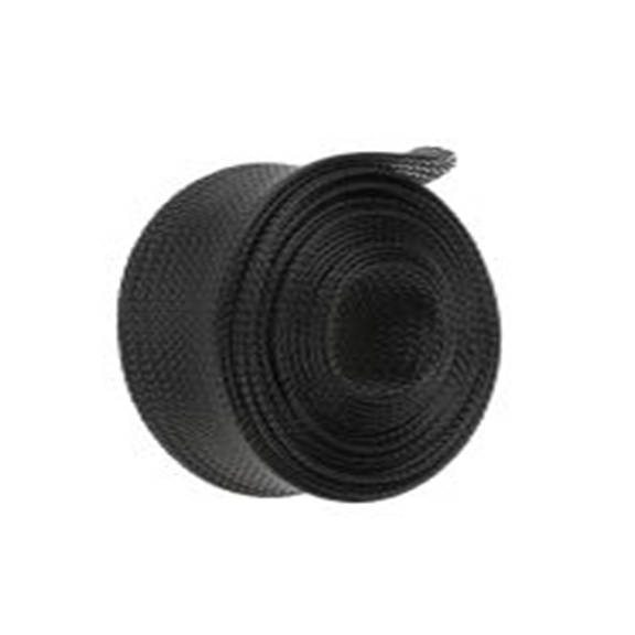 RS PRO,408-211,可扩展 聚乙烯对苯二酸盐 黑色 电缆套管, 5m长 编织层 45 mm