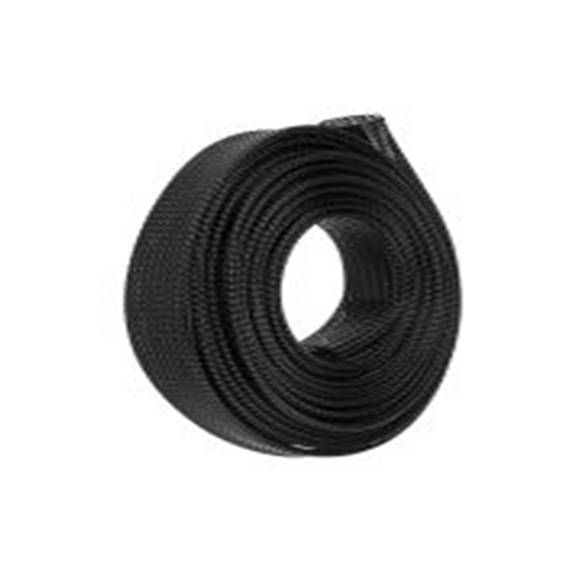 RS PRO,408-215,可扩展 聚乙烯对苯二酸盐 黑色 电缆套管, 5m长 编织层 30 mm