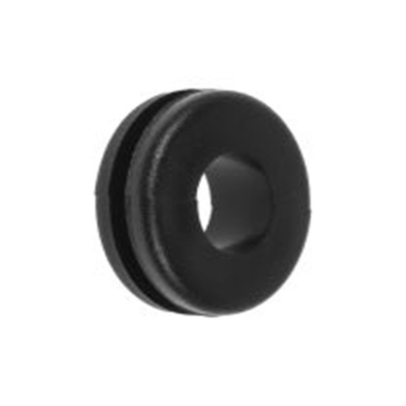 RS PRO,543-204,电缆垫圈  黑色 聚氯乙烯 电缆垫圈, 6.4 mm最大电缆直径, 9.5 mm面板孔径