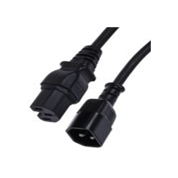 RS PRO,123-0952,2 m 电源线, 250 V, 直向转直 橡胶, 黑色, 符合ENEC标准