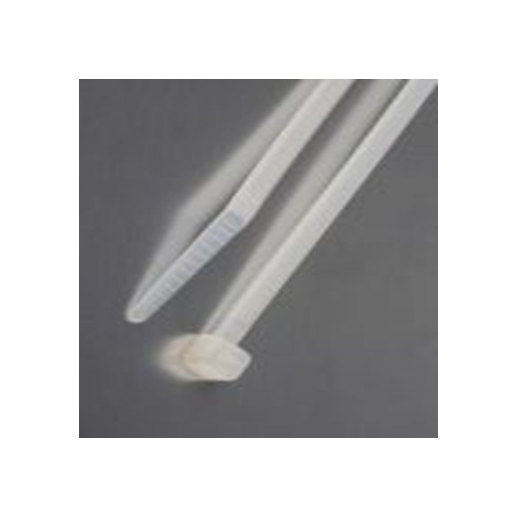 RS PRO,489-2140,尼龙 66 电缆扎带, 不易松脱, 阻燃, 天然色, 203 mm长x4.6 mm宽, 215.6N拉伸强度, CV200系列