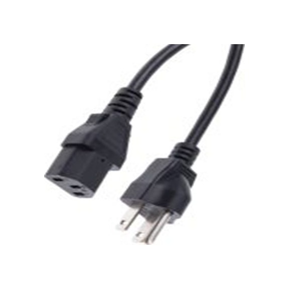 RS PRO,626-6638,2.5 m 电源线, 125 V, IEC C13转nema 5 - 15P 聚氯乙烯, 黑色, 符合UL Listed, CSA certified标准