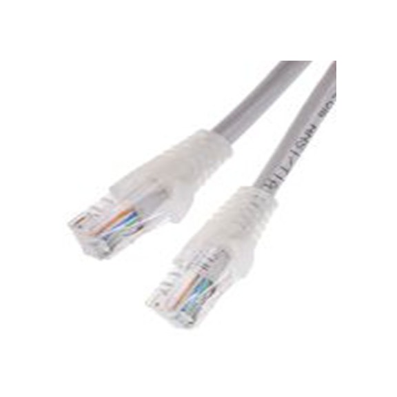 RS PRO,657-2090,0.5 m Cat5e 以太网电缆, U/UTP屏蔽, 灰色 聚氯乙烯护套, RJ45 公转RJ45 公