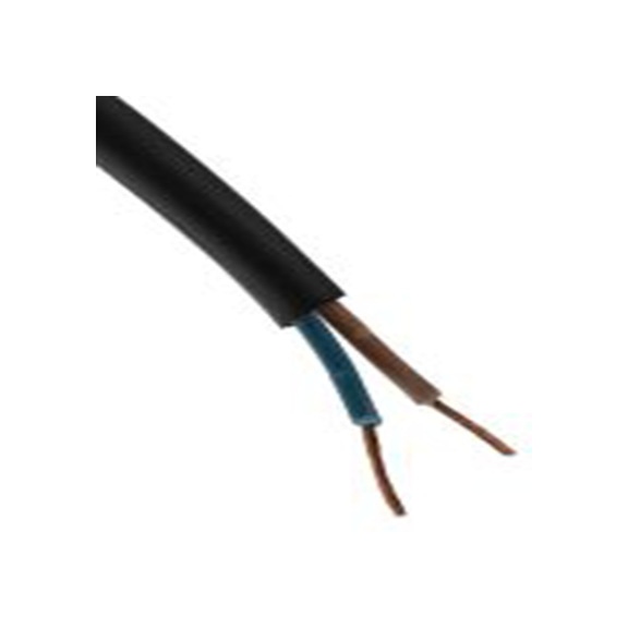 RS PRO,773-9020,2芯, 100 m长 电源电缆, 450 V, 750 V, 黑色 氯化聚乙烯护套 60 °C, H07RN-F系列